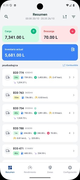 EFIComb App Screen 3